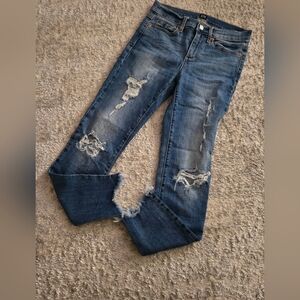 Distressed Gap Blue Women's Jeans